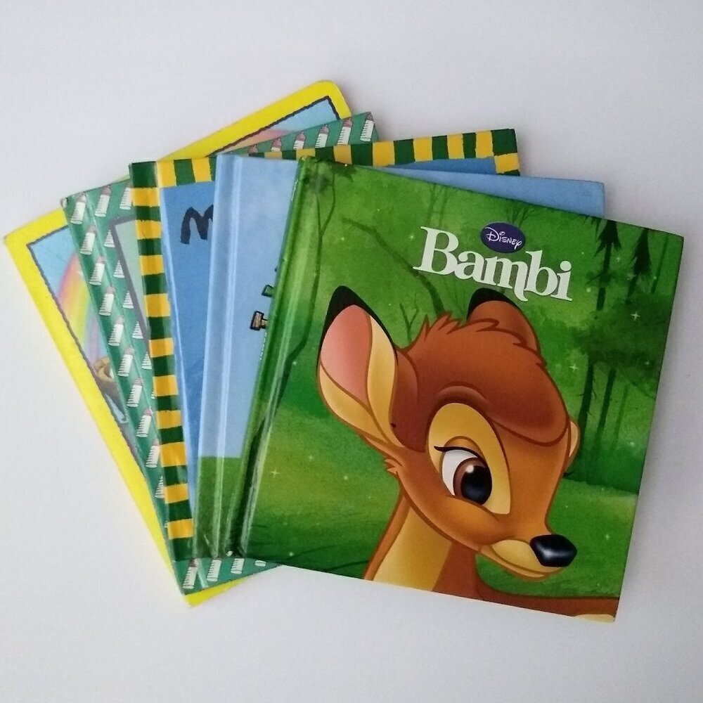 FIVE Children's Classic Books, Hardcover Bambi Disney